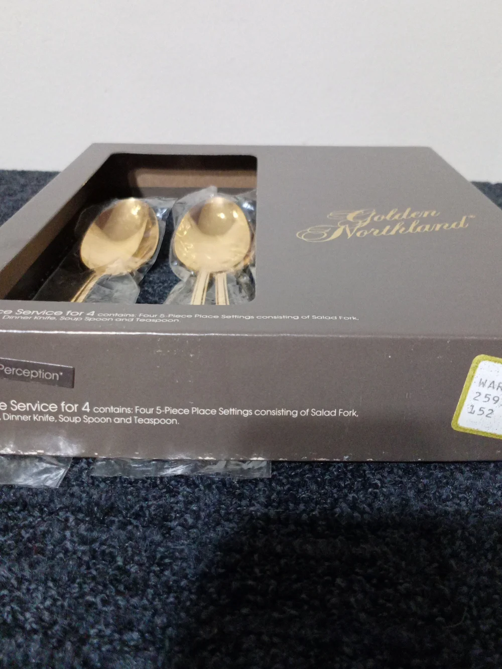 Gold Plated Soup Spoons - Elegant Gold Flatware (Set of 6)